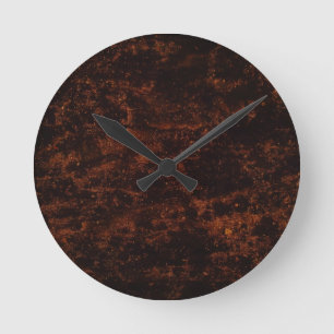 Fiery Lava Round Clock