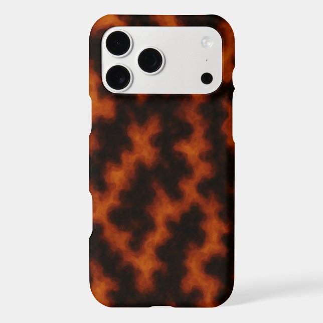 Fiery Lava Texture Abstract Pattern – Bold Seamles iPhone Case (Back)