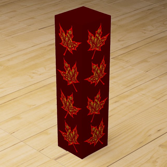 Fiery Leaf Wine Box (Front)