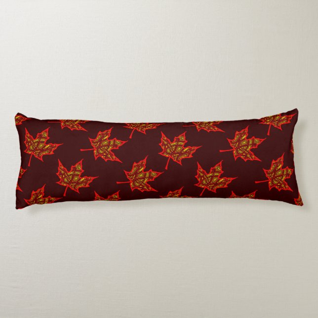 Fiery Leaves Body Pillow (Back)