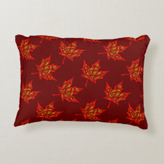 Fiery Leaves Decorative Pillow