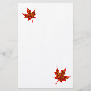 Fiery Leaves Stationery