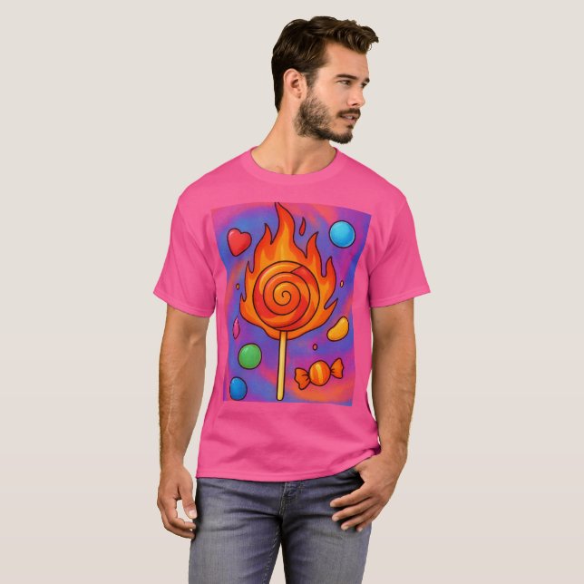 Fiery Lollipop T-Shirt (Front Full)