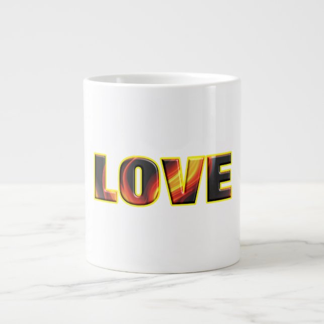 FIERY LOVE GIANT COFFEE MUG (Front)