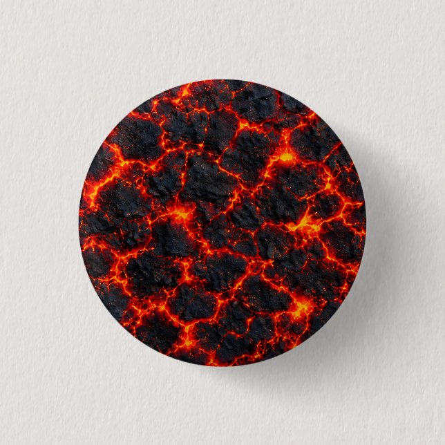 Fiery Magma Pattern Button (Front)