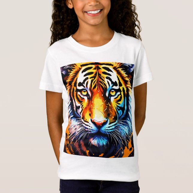 "Fiery Majesty – The Lion's Roar T-Shirt" T-Shirt (Front)