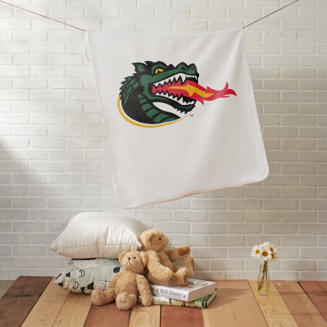 Fiery Mascot Emblem Baby Blanket (In Situ)