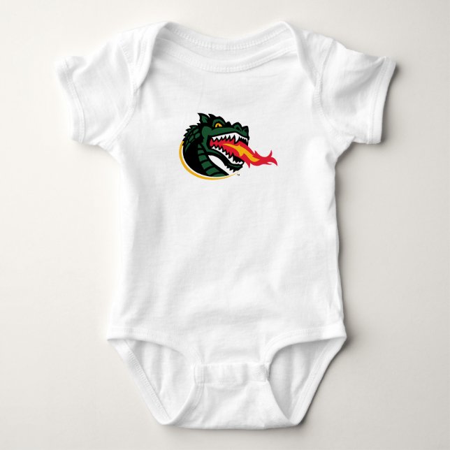 Fiery Mascot Emblem Baby Bodysuit (Front)