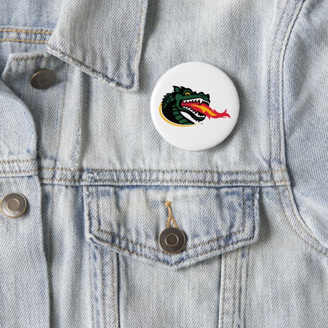 Fiery Mascot Emblem Button (In Situ)