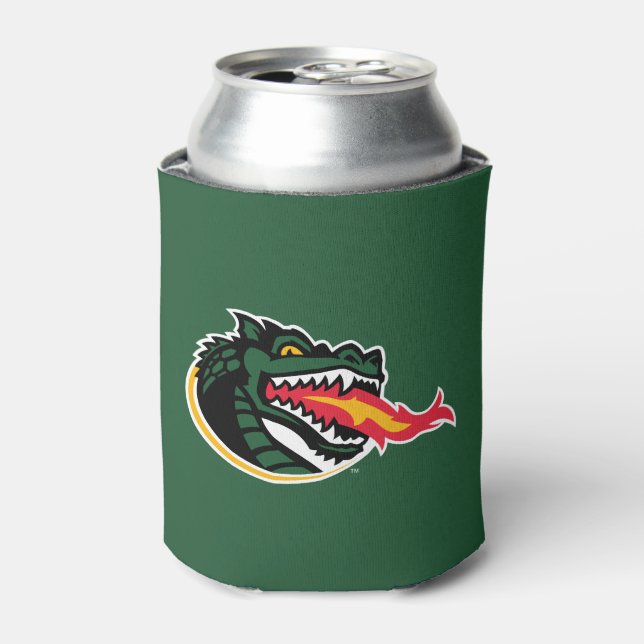 Fiery Mascot Emblem Can Cooler (Can Front)