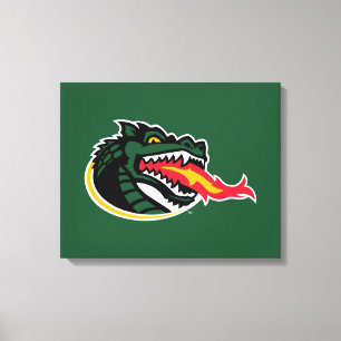 Fiery Mascot Emblem Canvas Print