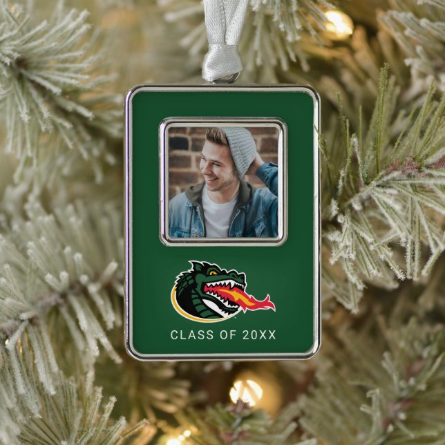 Fiery Mascot Emblem Christmas Ornament (Tree)