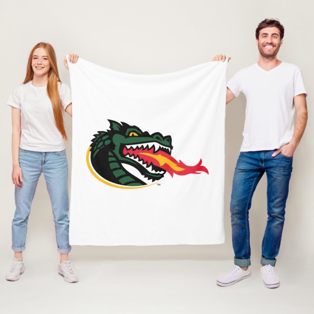 Fiery Mascot Emblem Fleece Blanket (In Situ)
