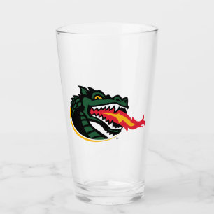 Fiery Mascot Emblem Glass