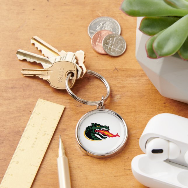 Fiery Mascot Emblem Keychain (Desk)