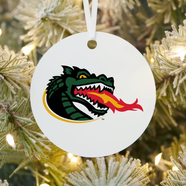 Fiery Mascot Emblem Metal Ornament (Insitu)