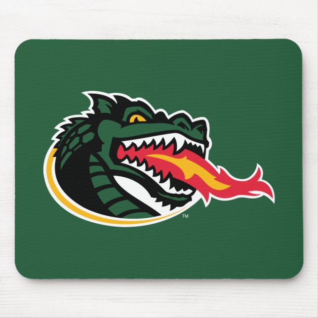 Fiery Mascot Emblem Mouse Pad (Front)