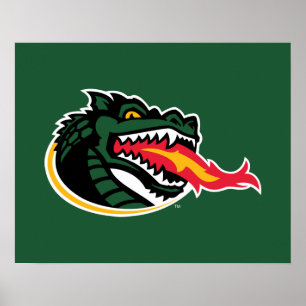 Fiery Mascot Emblem Poster