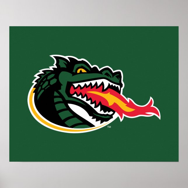 Fiery Mascot Emblem Poster (Front)