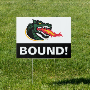 Fiery Mascot Emblem Sign