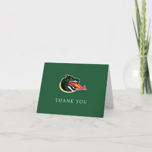 Fiery Mascot Emblem Thank You Card