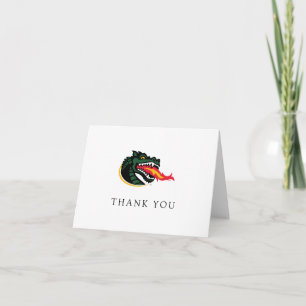 Fiery Mascot Emblem Thank You Card