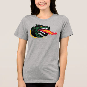 Fiery Mascot Emblem Tri-Blend Shirt