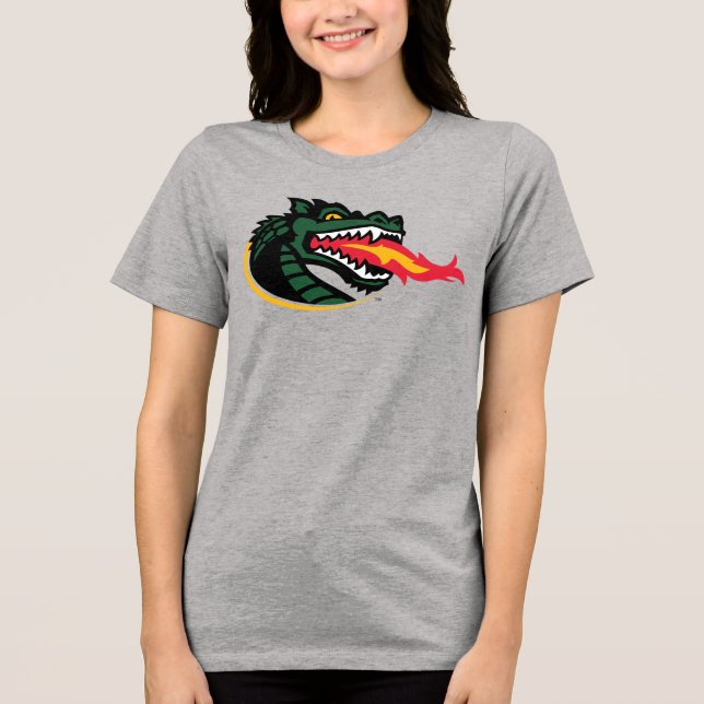 Fiery Mascot Emblem Tri-Blend Shirt (Front)