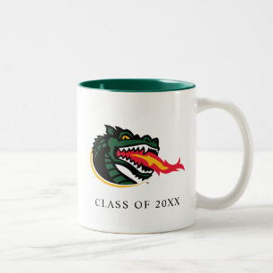 Fiery Mascot Emblem Two-Tone Coffee Mug