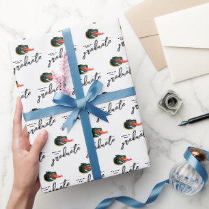 Fiery Mascot Emblem Wrapping Paper