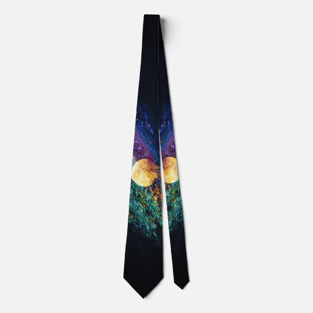 "Fiery Moon #2 Neck Tie (Front)