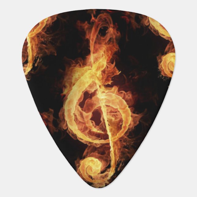 Fiery Music Guitar Pick (Front)