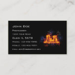 Fiery Nuclear Facility Business Card at Zazzle