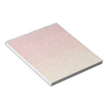 Fiery Ombre With Glitter Effect Notepad at Zazzle