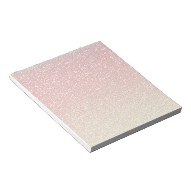 Fiery Ombre with Glitter Effect Notepad (Angled)
