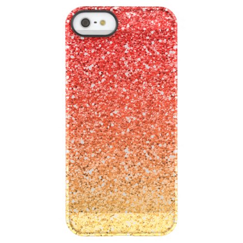Fiery Ombre with Glitter Effect Permafrost iPhone SE55s Case