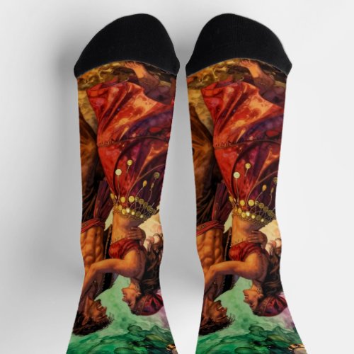 Fiery Passion: Romany Dancers Socks