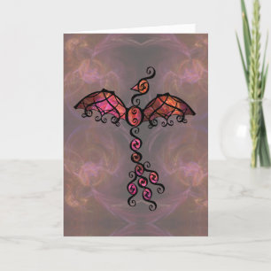 Fiery Phoenix Bird "Have a Magical Birthday!" Card