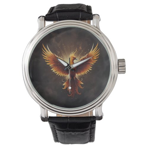 Fiery Phoenix Cushion Watch