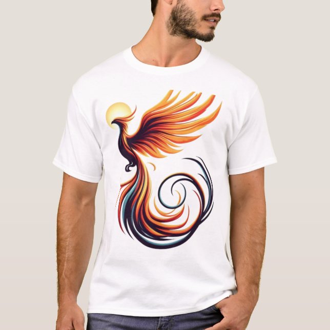 Fiery Phoenix Kids T-Shirt (Front)