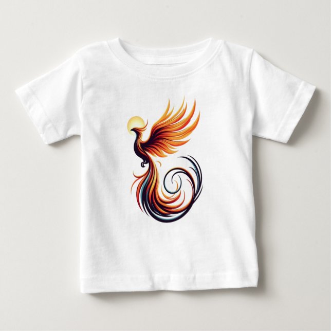 Fiery Phoenix Kids T-Shirt (Front)