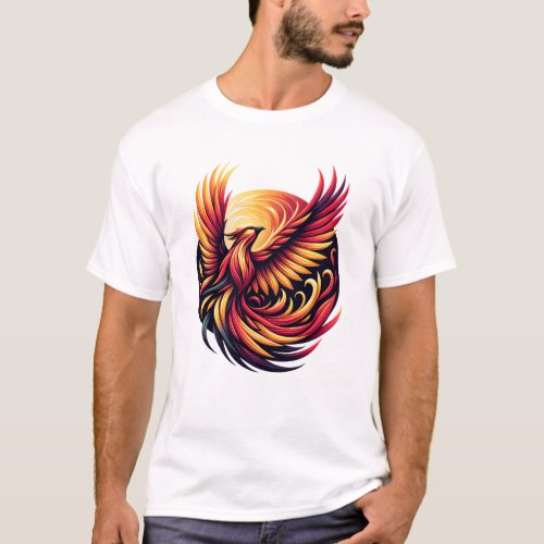  Fiery Phoenix Rebirth T_Shirt