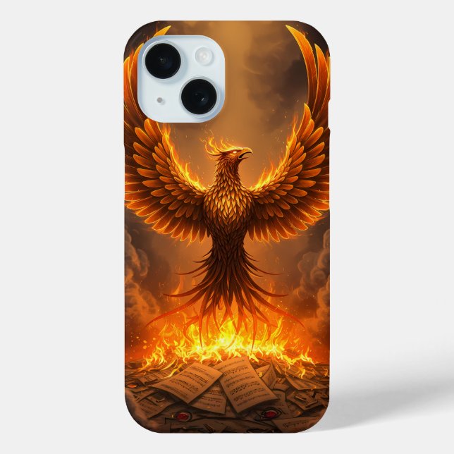 Fiery Phoenix Rising Case-Mate iPhone Case (Back)