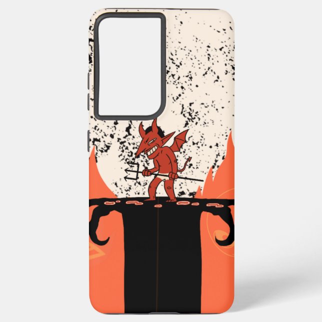 Fiery Phone, Fierce You: Samsung Galaxy S21 Ultra Case (Back)