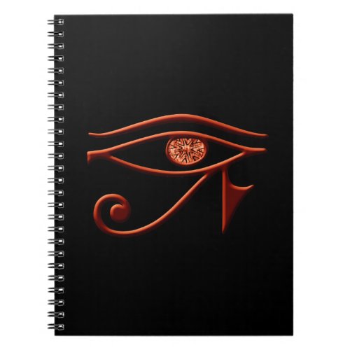 Fiery Ra Eye Spiral Notebook