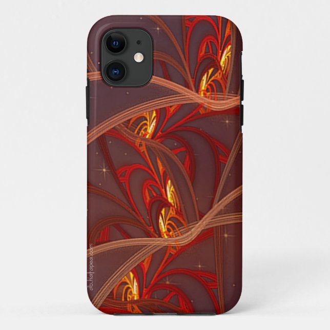Fiery Red Moon Case-Mate iPhone Case (Back)
