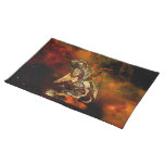 Fiery Red Nebula Baphomet Occult Altar Cloth Placemat at Zazzle