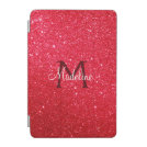 Fiery Red Sparkling Glitter Monogrammed iPad Mini Cover Fiery Red Sparkling Glitter Monogrammed iPad Mini Cover