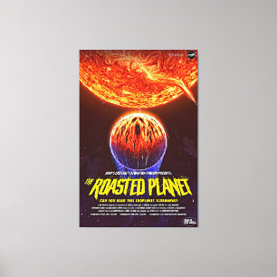 Fiery Red Terrifying Planet Canvas Print