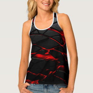 Fiery Red Unisex Athletic Tank Top